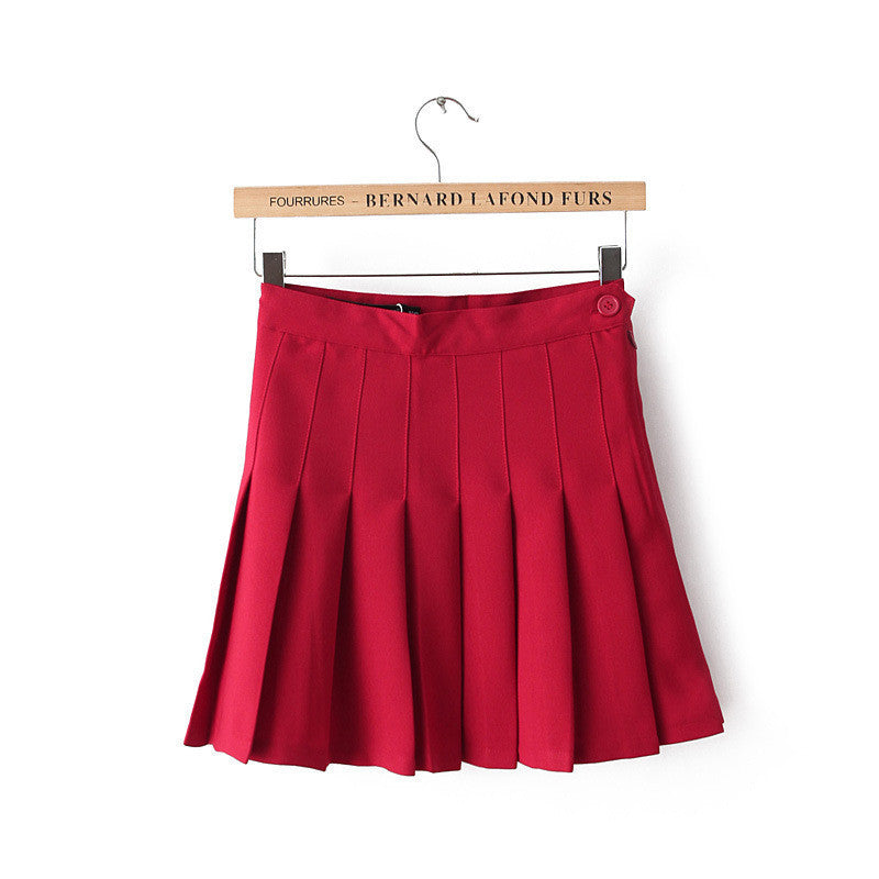 Pleated Skirt High Waist Ball Mini Skirt sexy plus size Skirts