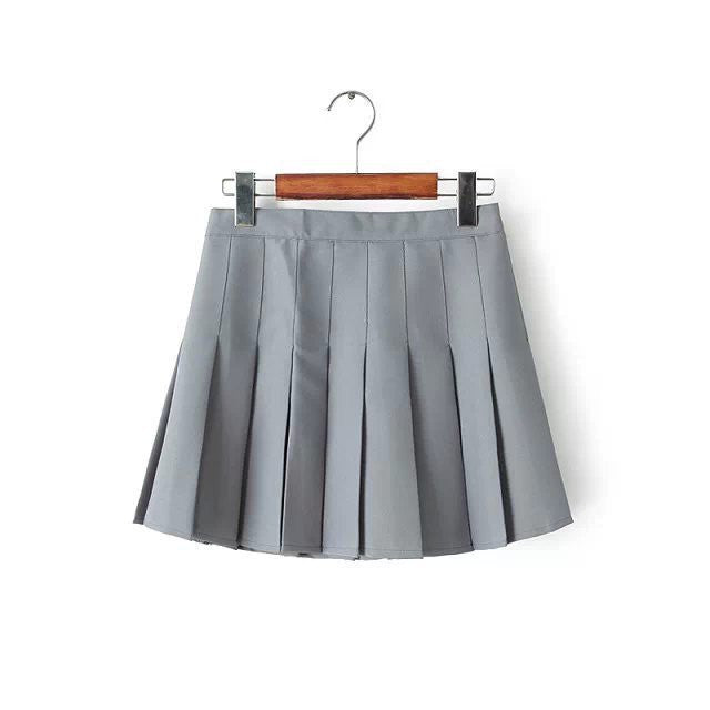 Pleated Skirt High Waist Ball Mini Skirt sexy plus size Skirts