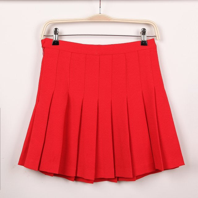 Pleated Skirt High Waist Ball Mini Skirt sexy plus size Skirts