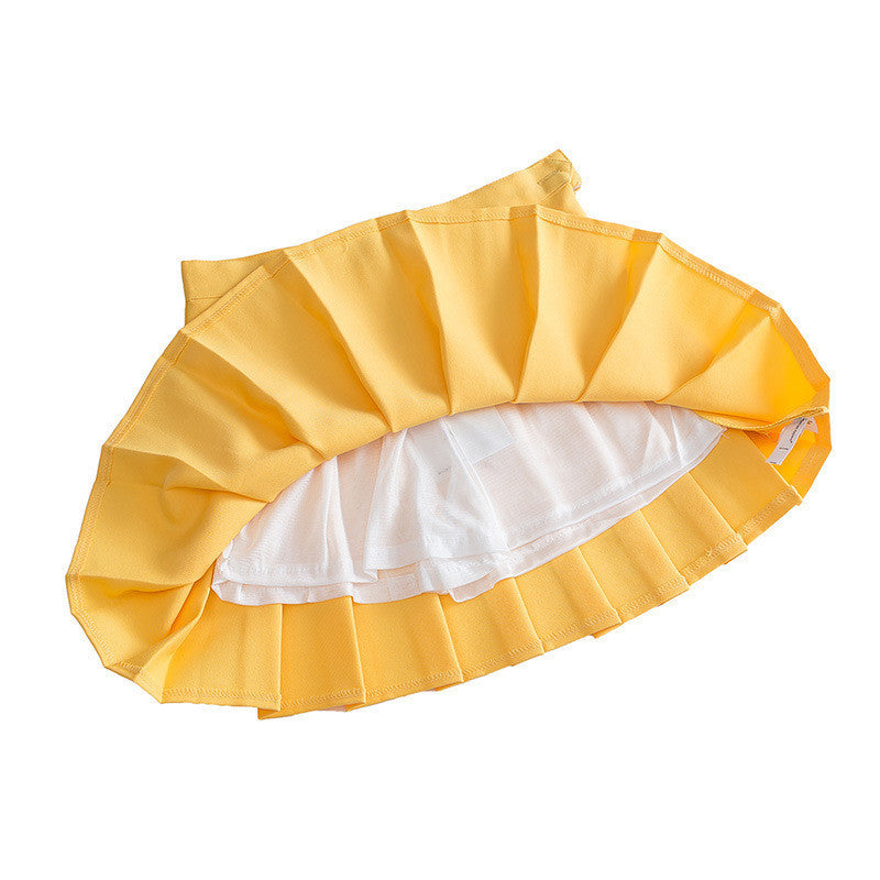 Pleated Skirt High Waist Ball Mini Skirt sexy plus size Skirts