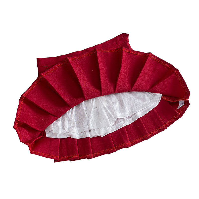 Pleated Skirt High Waist Ball Mini Skirt sexy plus size Skirts