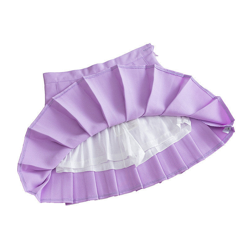 Pleated Skirt High Waist Ball Mini Skirt sexy plus size Skirts