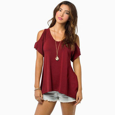 Online discount shop Australia - American Apparel Off Shoulder Tops For Women  Short Sleeve Tshirt Womens Tops Fashion Vetement