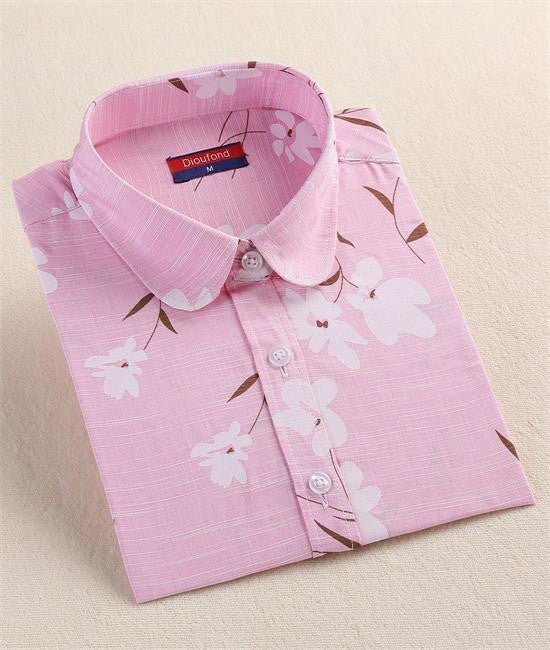 Women Blouses Shirts Cotton Long Sleeve Ladies Tops Collar Floral Big Sizes Clothing Female Top Shirt 5XL