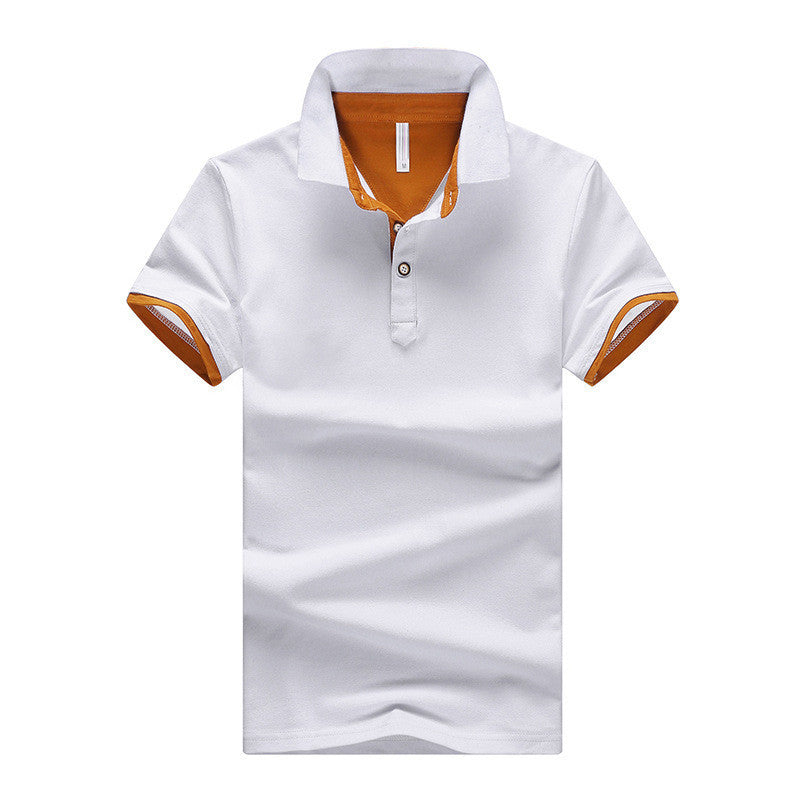Online discount shop Australia - Mens Polo Shirts solid male breathable shirts 95%cotton slim Short Sleeve polos camisa polo homme plus size 3XL 4XL