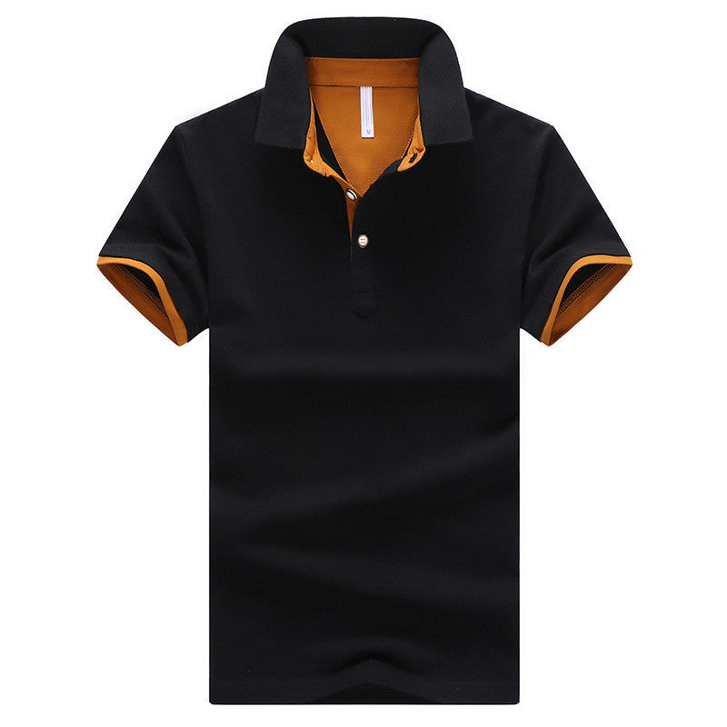 Online discount shop Australia - Mens Polo Shirts solid male breathable shirts 95%cotton slim Short Sleeve polos camisa polo homme plus size 3XL 4XL