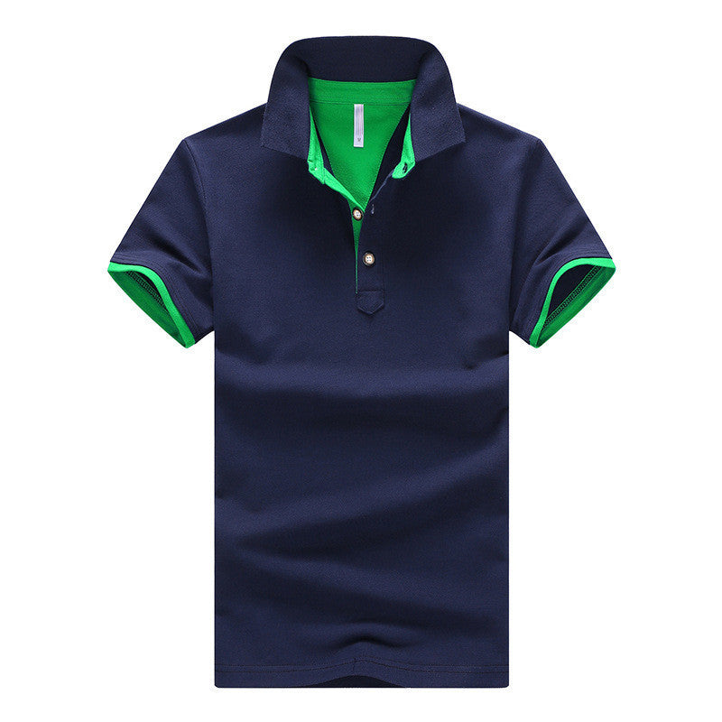 Online discount shop Australia - Mens Polo Shirts solid male breathable shirts 95%cotton slim Short Sleeve polos camisa polo homme plus size 3XL 4XL