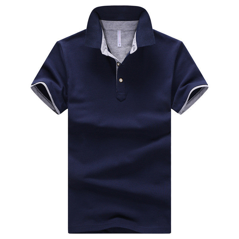 Online discount shop Australia - Mens Polo Shirts solid male breathable shirts 95%cotton slim Short Sleeve polos camisa polo homme plus size 3XL 4XL