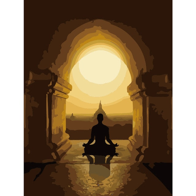 buddha pictures canvas art painting diy oil paint by numbers custom paint by numbers set wall decor seven wall arts