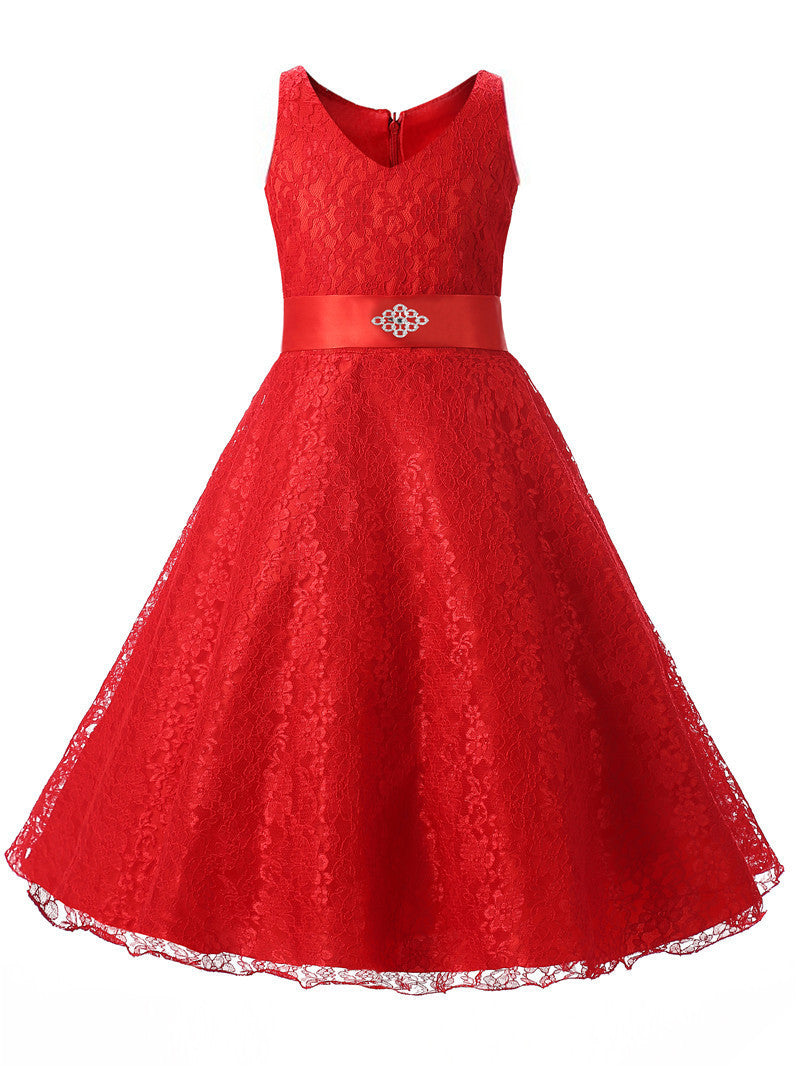 Online discount shop Australia - Girls party dress new designer children teenagers prom ceremonies gowns dresses birthday princess dress 12 years