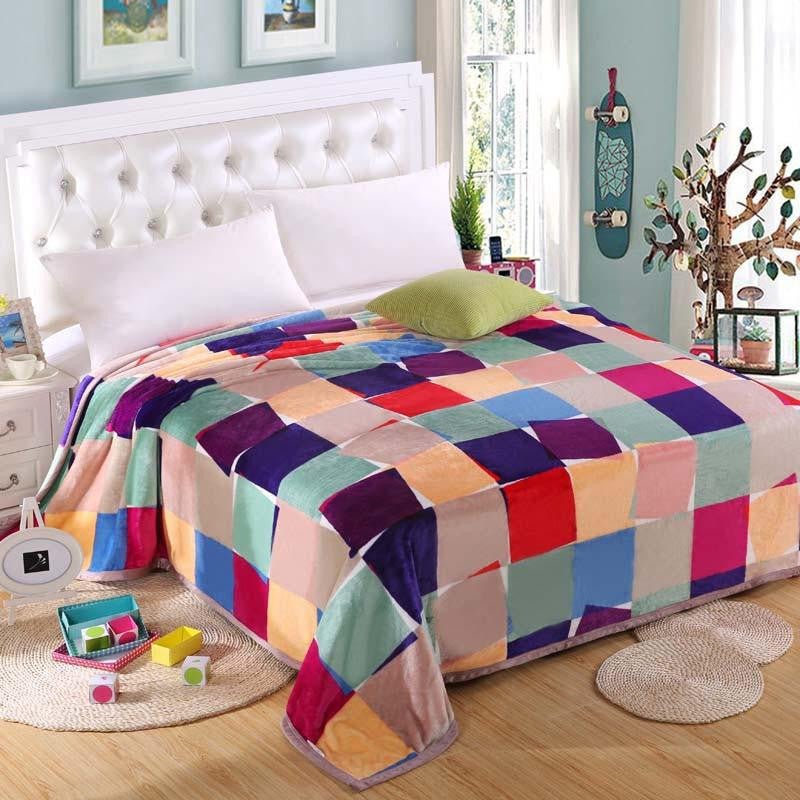 Thicken baby adult scarf Ferret cashmere warm blankets brand fleece soft throw on Sofa/Bed/Plane Travel Plaids blanket
