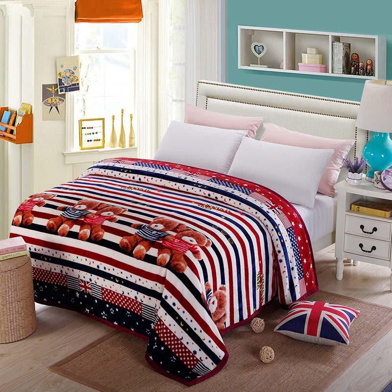Thicken baby adult scarf Ferret cashmere warm blankets brand fleece soft throw on Sofa/Bed/Plane Travel Plaids blanket
