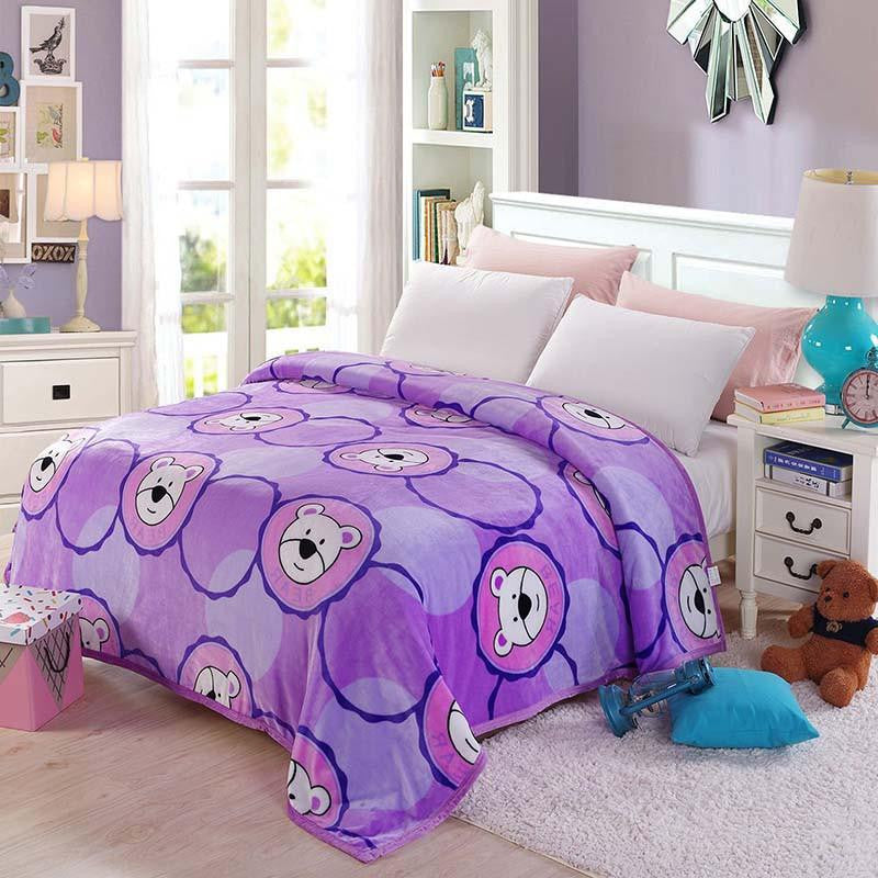 Thicken baby adult scarf Ferret cashmere warm blankets brand fleece soft throw on Sofa/Bed/Plane Travel Plaids blanket