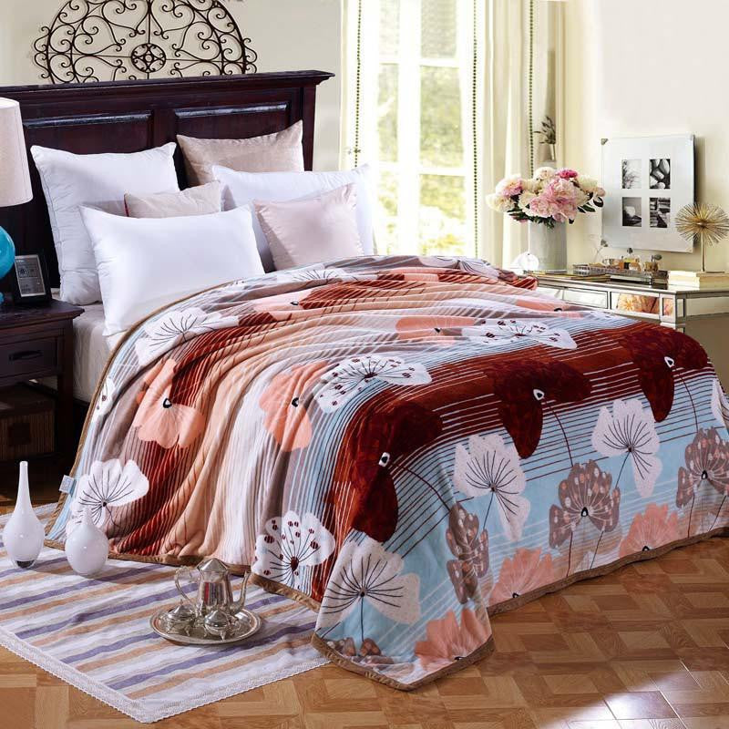 Thicken baby adult scarf Ferret cashmere warm blankets brand fleece soft throw on Sofa/Bed/Plane Travel Plaids blanket