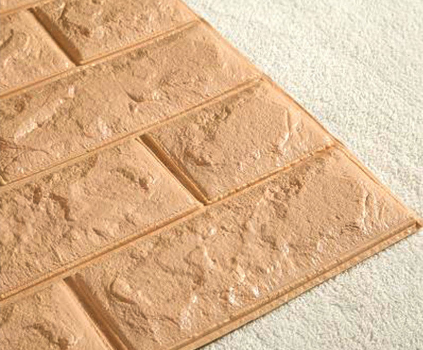 Online discount shop Australia - 3D Brick Pattern Three-dimensional Wall Stickers Family Adhesive Safety And Environmental Protection Simple Style Wall Stickers