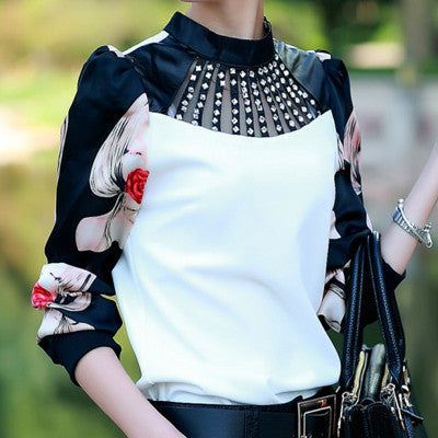 Online discount shop Australia - Fashion Clothing Long Sleeve Shirt Women Tops Blouse