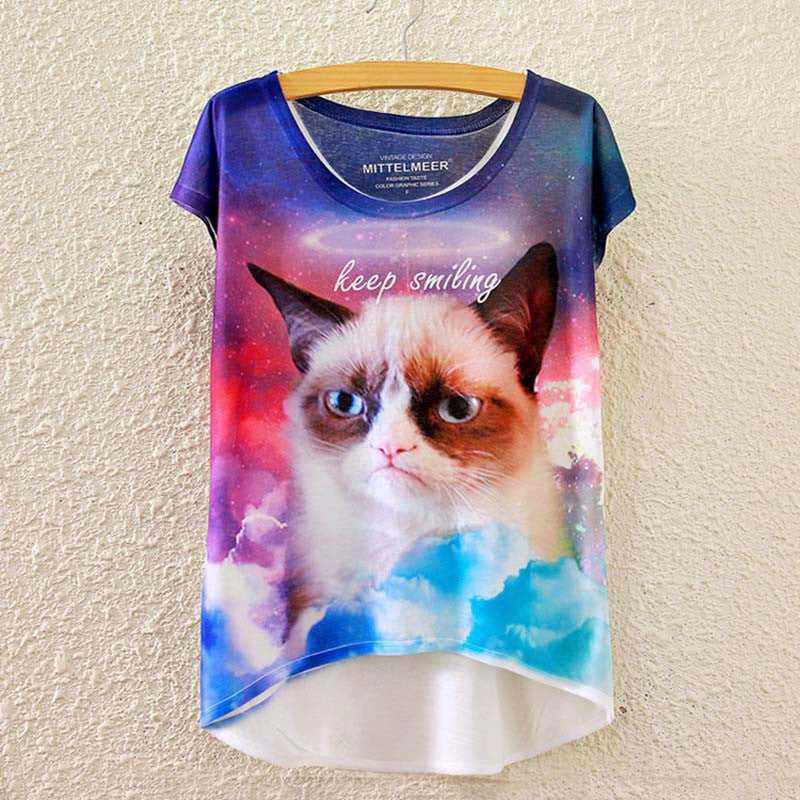 Online discount shop Australia - Cotton t Shirt Women Short Sleeve kawaii tshirt o-neck harajuku loose Magic llicorne Unicorn