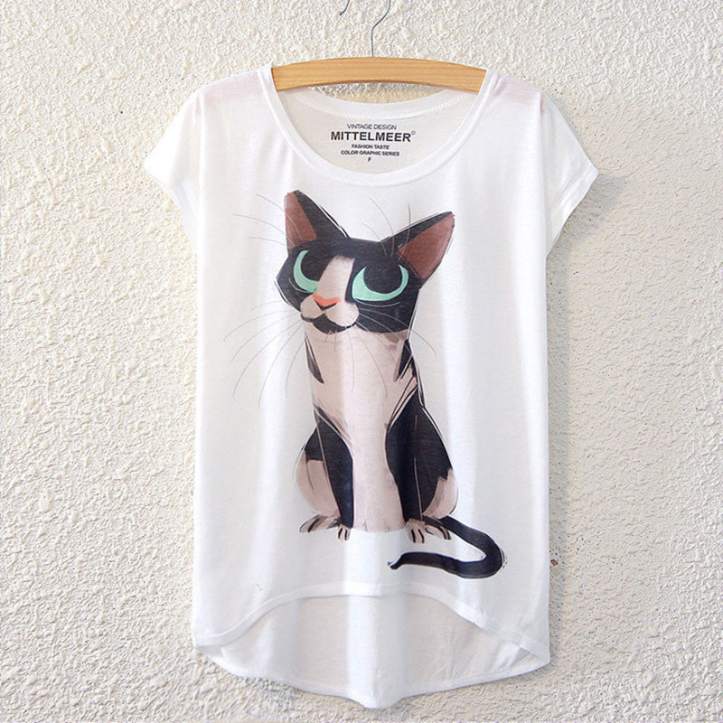 Online discount shop Australia - Cotton t Shirt Women Short Sleeve kawaii tshirt o-neck harajuku loose Magic llicorne Unicorn