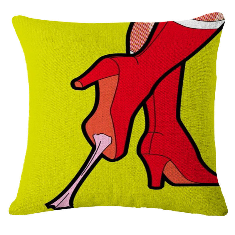 Online discount shop Australia - Decorative Pillows Cushion Pop Animation Art Cushions Home Decor Roy Lichtenstein Pop Art Painting tears woman