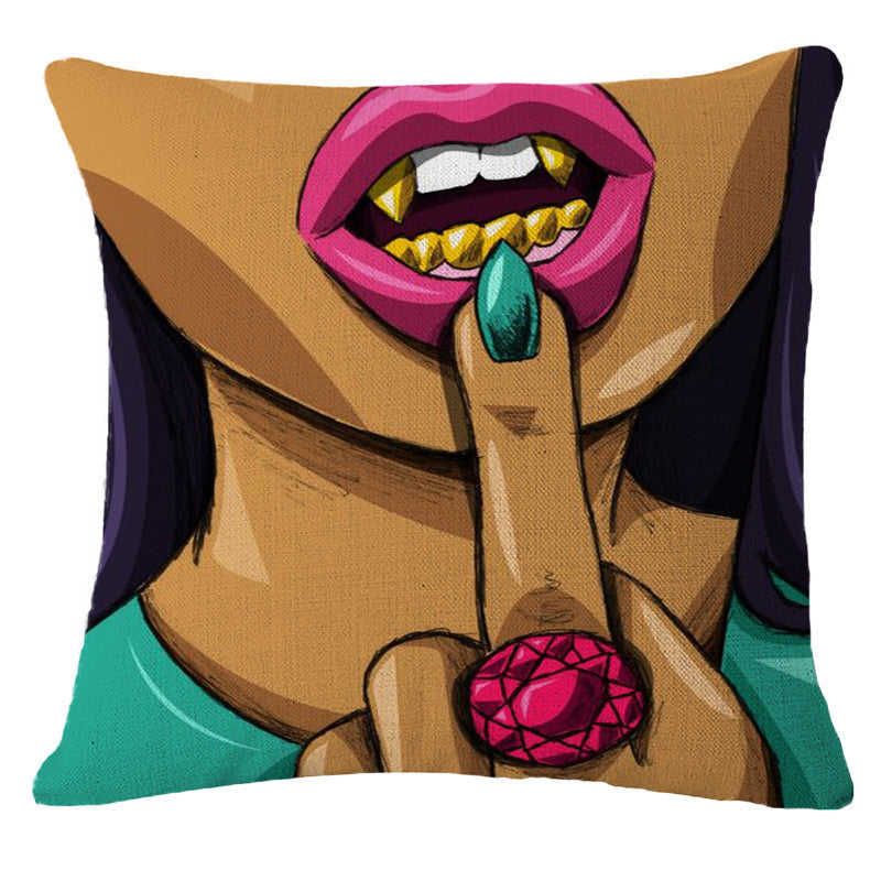 Online discount shop Australia - Decorative Pillows Cushion Pop Animation Art Cushions Home Decor Roy Lichtenstein Pop Art Painting tears woman