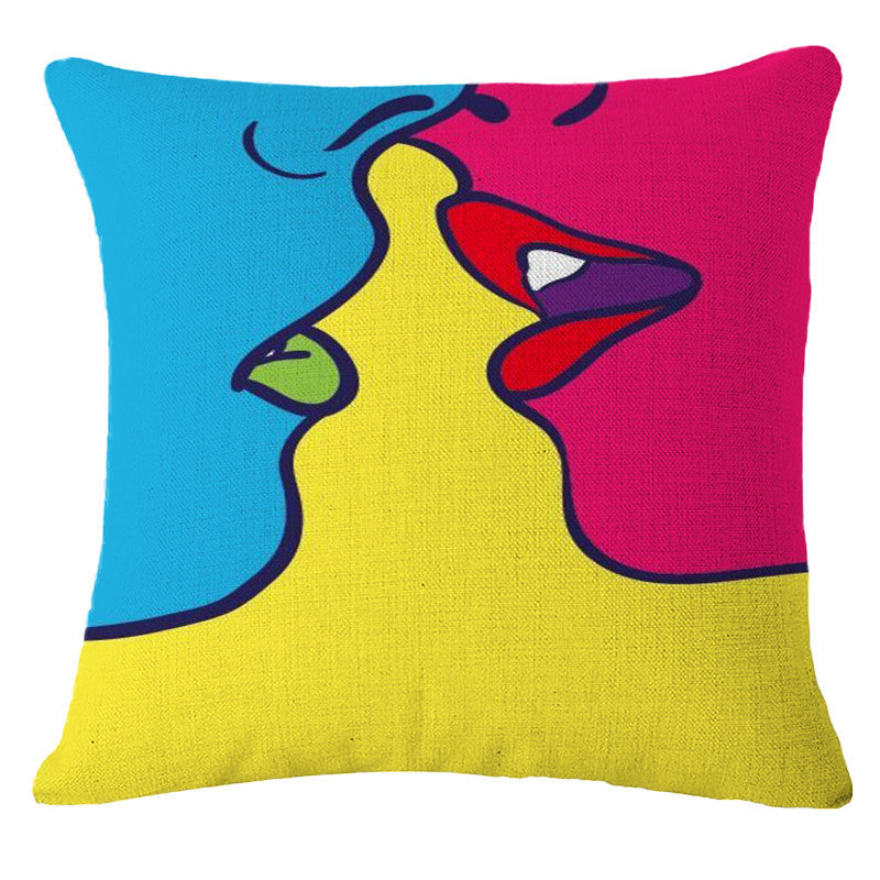 Online discount shop Australia - Decorative Pillows Cushion Pop Animation Art Cushions Home Decor Roy Lichtenstein Pop Art Painting tears woman