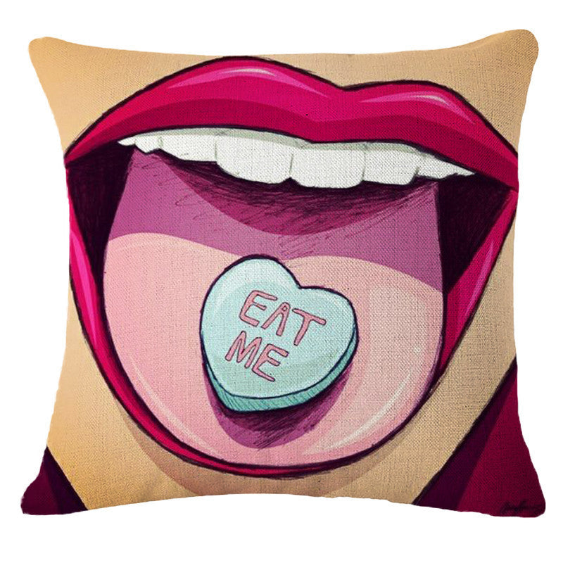 Online discount shop Australia - Decorative Pillows Cushion Pop Animation Art Cushions Home Decor Roy Lichtenstein Pop Art Painting tears woman
