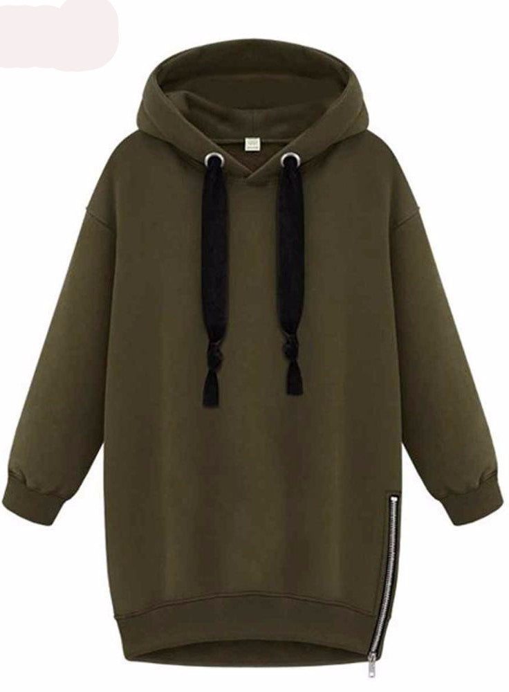 Online discount shop Australia - 2 Style 4 Colors Plus Size Loose Hooded Jacket Thick Long Sleeve Sweatshirt Korean Style Warm Hoodies