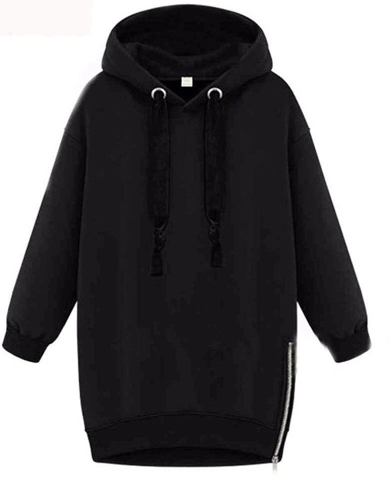 Online discount shop Australia - 2 Style 4 Colors Plus Size Loose Hooded Jacket Thick Long Sleeve Sweatshirt Korean Style Warm Hoodies