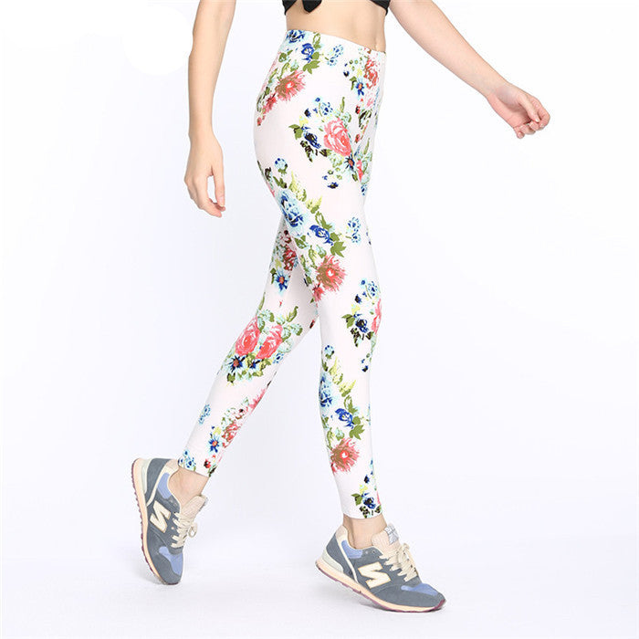 Online discount shop Australia - Causal Leggings Womens Fall Fashion Floral Print Leggings Pants Disco Pants Legging