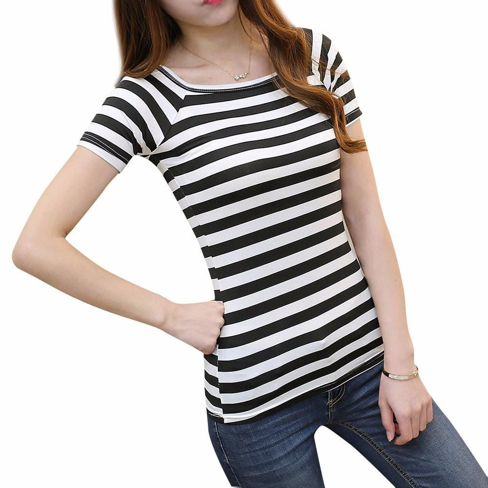 Women Unique Print Tops Short Sleeve Fashion Women Tshirt Cotton Tee Shirt Slim