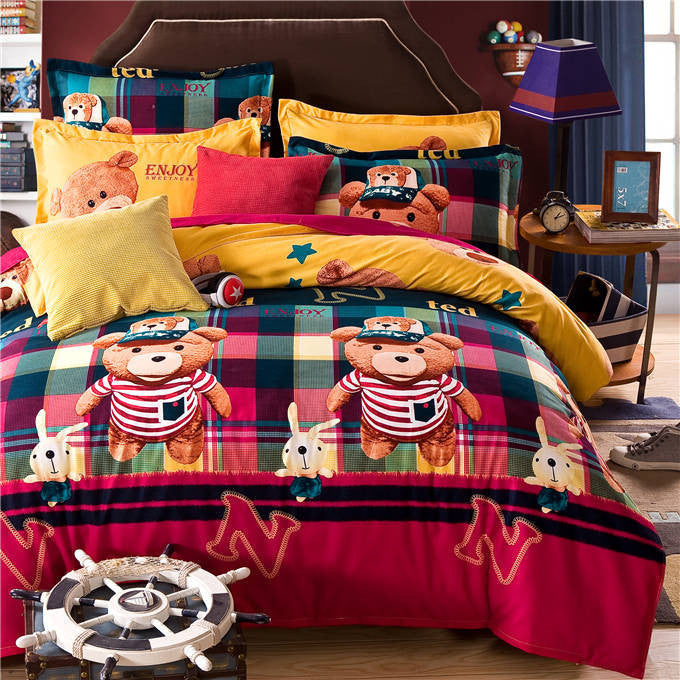 Online discount shop Australia - Bohemia boho 100% Polyester 4PCS Bedding set Duvet cover flat sheet and 2 pillow cases bed clothes