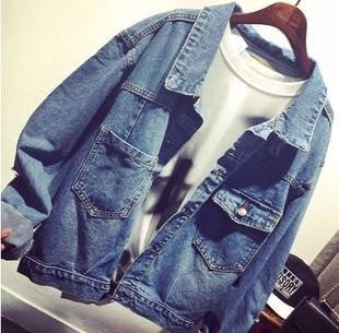 Online discount shop Australia - High Quality Handsome Punk Female Small Round Collar Denim Jacket High Quality Vintage Women  Jacket