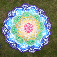 Online discount shop Australia - Hot Women Chic Tassel Indian Mandala Tapestry Lotus Printed Bohemian Beach Towel Yoga Mat Sunblock Round Bikini Cover-Up Blanket