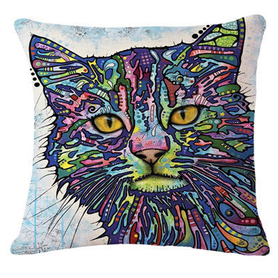 Online discount shop Australia - Fashion New Cushion Cat Print pillow Bed Sofa Home Decorative