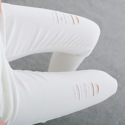 Women Jeans Skinny Pencil Hole Pants Ripped Denim skinny sexy Bottom Female Slim Trousers Summer leggins Cotton High Elastic