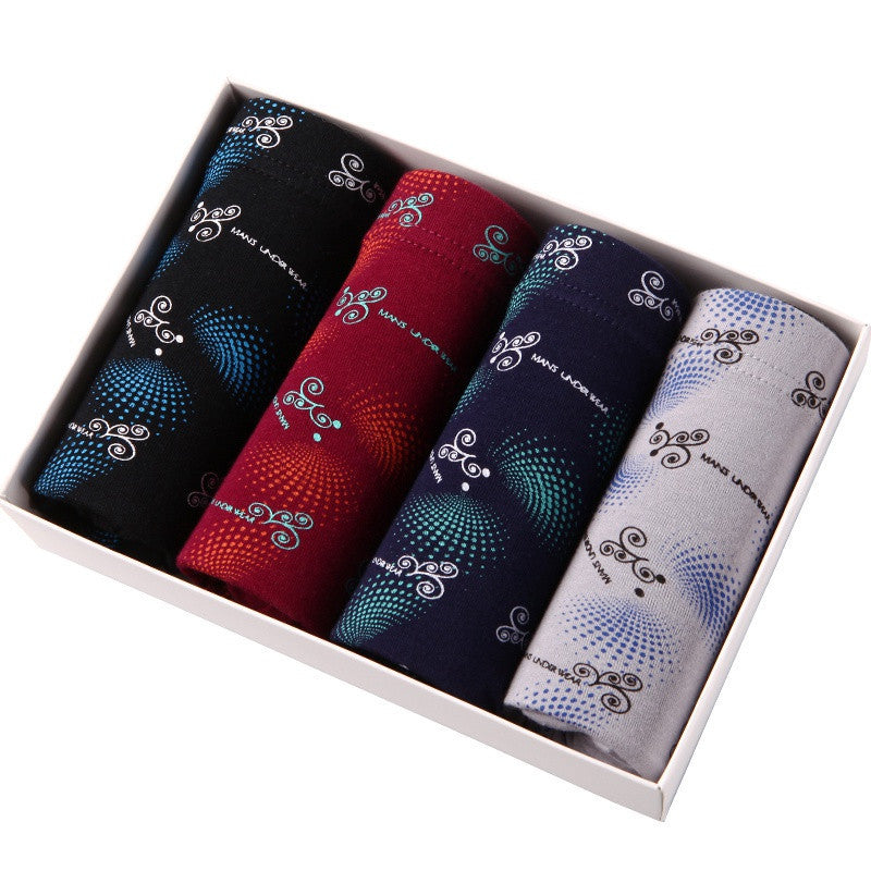 Online discount shop Australia - 4Pcs\lot Mens Underwear Boxers Modal Boxer Men Printed Boxer Shorts Boxers Mens Underwear