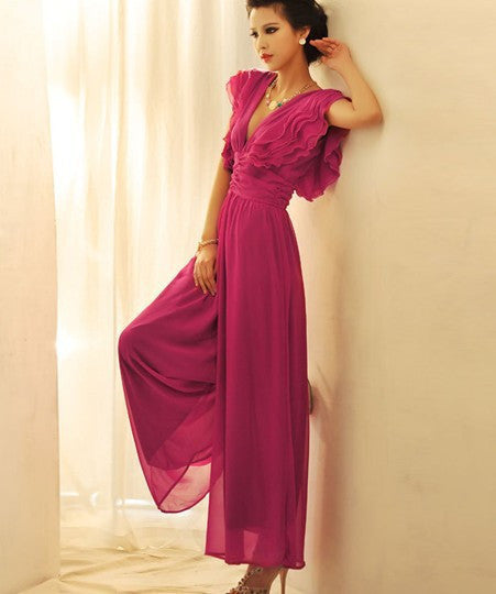 Online discount shop Australia - Jumpsuits rompers womens jumpsuit deep V SEXY overalls bodysuit for women vestidos good quality