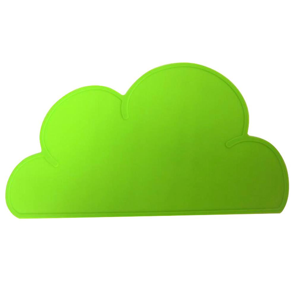 Online discount shop Australia - Kuke 47x27cm FDA Silicone Placemat Bar Mat Baby Kids Cloud Shaped Plate Mat Table Mat Set Home Kitchen Pads,BPA Free