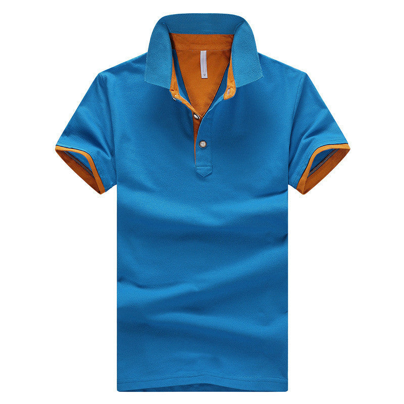 Online discount shop Australia - Mens Polo Shirts solid male breathable shirts 95%cotton slim Short Sleeve polos camisa polo homme plus size 3XL 4XL