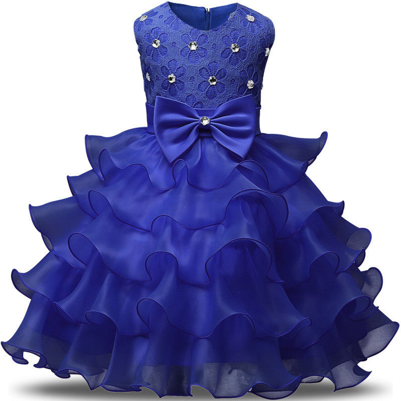 Year Wedding Princess Dress for Girls Formal Gown Ball Flower Kids Clothes Children Clothing Party Girl Dresses