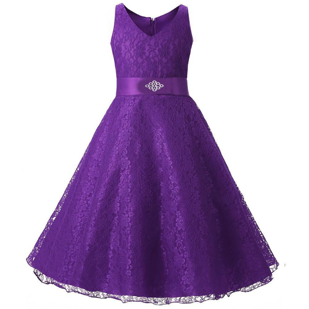 Tulle Tutu Flower Girls Dresses Princess Toddler Baby Kids Clothes Teenager Girl Dress 6 7 8 9 10 Years Birthday Clothing