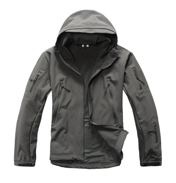 Tactical Snake Camouflage Army Jacket Men Military Shark V4.5 Waterproof Soft Shell Outdoors Jackets Fleece Hooded Camo Clothes