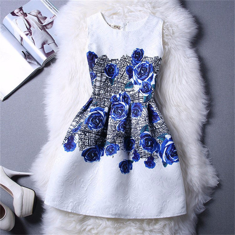 Online discount shop Australia - Flower Toddler Girl Dress for Girls Clothes kids Dresses Size 6 Casual wear Princess Tutut dress Children Clothing