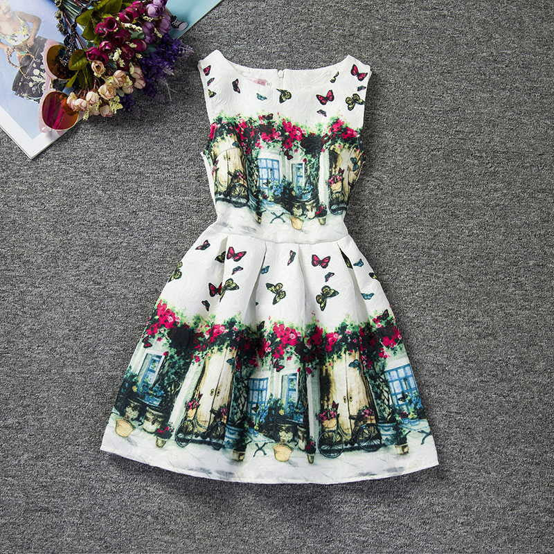 Online discount shop Australia - Flower Toddler Girl Dress for Girls Clothes kids Dresses Size 6 Casual wear Princess Tutut dress Children Clothing