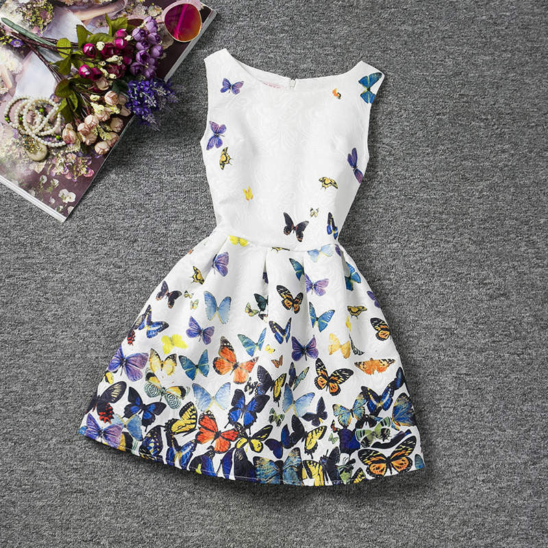 Online discount shop Australia - Flower Toddler Girl Dress for Girls Clothes kids Dresses Size 6 Casual wear Princess Tutut dress Children Clothing