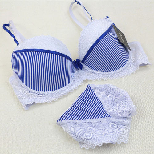 Online discount shop Australia - Intimates Sexy B Cup Bra Brief Sets Luxury Lace Push Up Bra Set Women Underwear Set Girl brassiere fashion lingerie set
