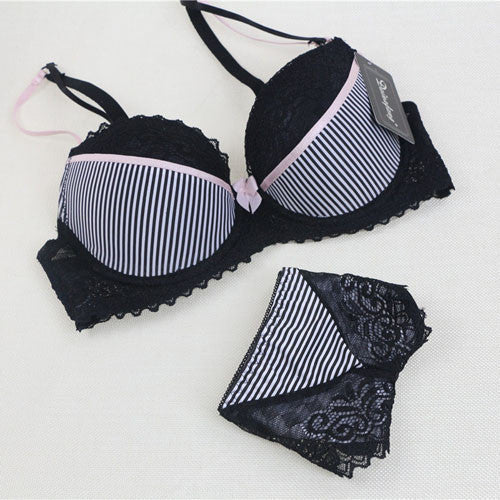 Online discount shop Australia - Intimates Sexy B Cup Bra Brief Sets Luxury Lace Push Up Bra Set Women Underwear Set Girl brassiere fashion lingerie set