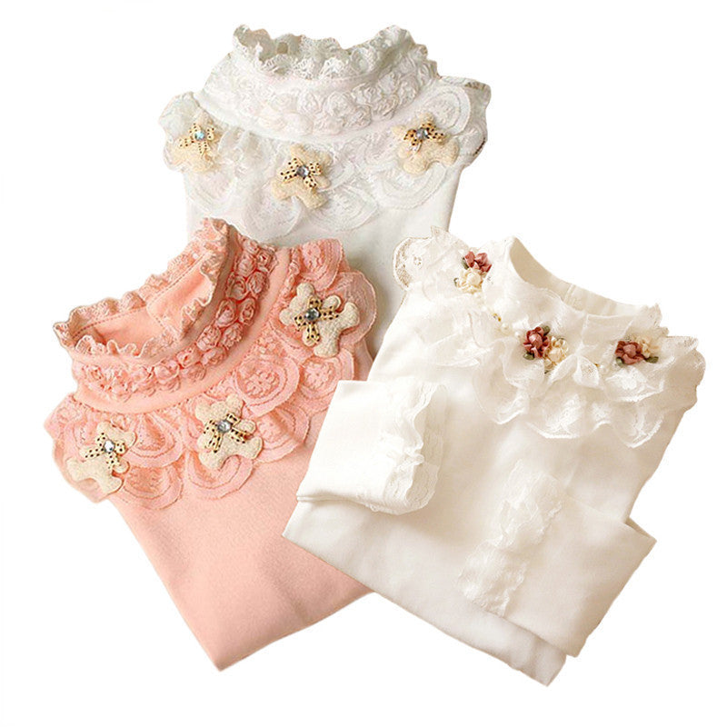 Online discount shop Australia - 3-12T Kids Girl Sweater Fashion Lace Sweater Children Cotton Cardigan Baby Outerwear Girls Knitwear Clothes