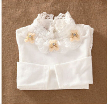 Online discount shop Australia - 3-12T Kids Girl Sweater Fashion Lace Sweater Children Cotton Cardigan Baby Outerwear Girls Knitwear Clothes