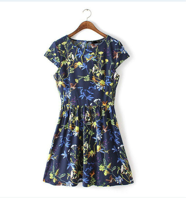 Online discount shop Australia - Fashion Sexy Women Elegant Summer Floral Dresses Plus size Women Clothing 6xl Short Sleeve Casual Dress